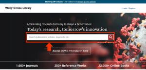 Thư viện trực tuyến Wiley Online Library