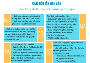 Các lưu ý khi tân Sinh viên sử dụng Thư viện