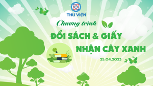 Chương trình trao đổi sách và giấy nhận cây xanh 2023