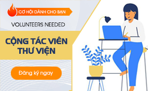 Thông báo tuyển tình nguyện viên cho các hoạt động của Thư viện trường Cao đẳng Công Thương TP.HCM